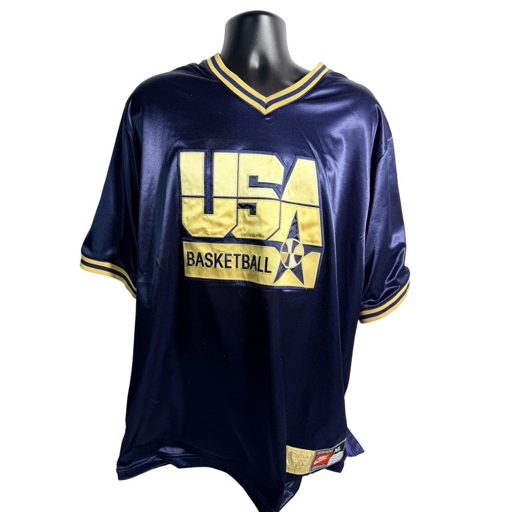 USA Basketball‎ Jersey Mens XL Blue Barcelona 1992 Dream Team Nike Barkley 14
